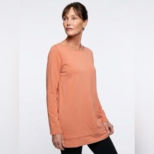 J. Jill - Pure Jill - Long Sleeve Tunic - Terracotta - Size Small